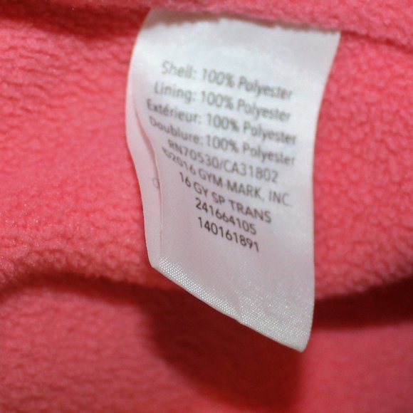 ✨2/$25 Gymboree Girls Leopard Hooded Zip Up Jacket Coat Fleece Lining 2T - Picture 4 of 4